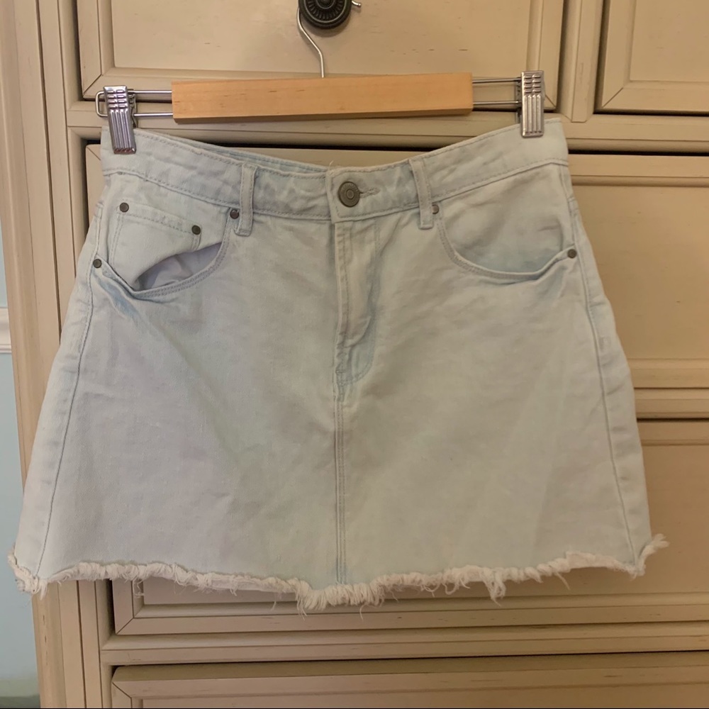 Light Wash Denim Skirt